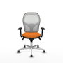 PIQUERAS Y CRESPO Silla de oficina Jorquera Naranja y Blanco