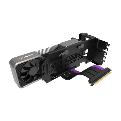 Cooler Master Soporte Vertical Tarjeta Gráfica uni. V3 para PC Gaming, Universal, Negro/Gris