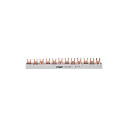 Hager KDN363B Barra de fases de 3 polos con conexión de horquilla 10mm² 63A 57 módulos