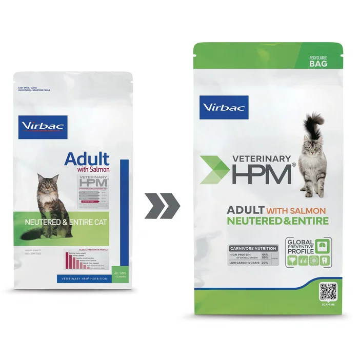 Virbac HPM Adult Salmon Neuterered & Entire 1,5kg Virbac HPM Adult Salmon Neuterered & Entire 1,5kg
