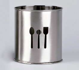 LIFESTYLE Porta-utensilios Inox Alto 10x18,5 cm REF.2140