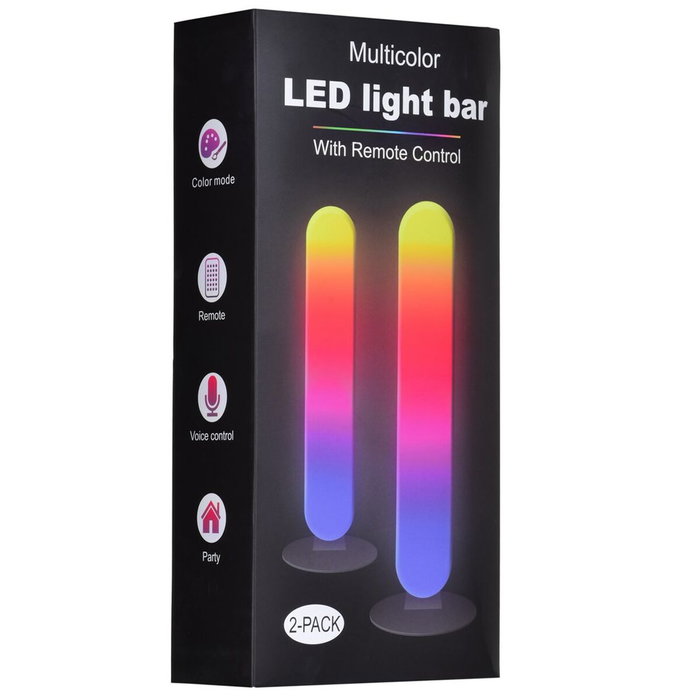Activejet aje-music bar rgb lÁmpara de mesa 5 w negro, multicolor