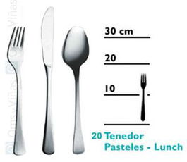 Royal Tenedor Pastel Lunch - Cubertería, Colección Royal, Tenedor para Pastelería y Lunch (Set de 12)