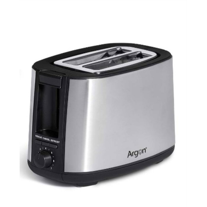 Argon Tostadora Doble Acero Negro Mate 750W
