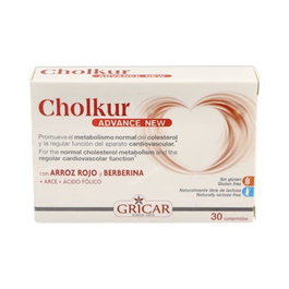 GRICAR Advance 30Comp. Cholkur Arroz Rojo y Q10 para Sistema Cardiovascular