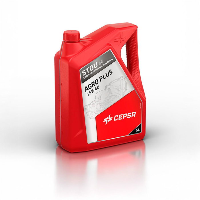 Cepsa Agro plus 15w40 Aceite Lubricante Multifuncional para Maquinaria Agrícola y Motores Diesel, 5 L Cepsa Agro plus 15w40 Aceite Lubricante Multifuncional para Maquinaria Agrícola y Motores Diesel, 5 L
