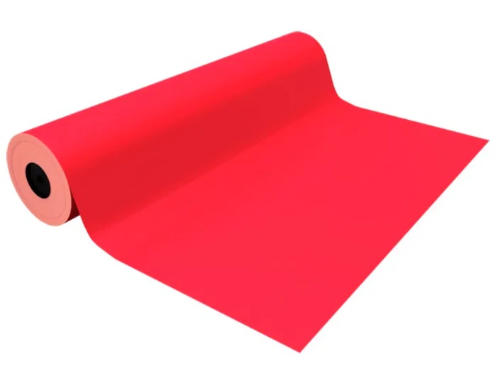 Basika Papel de Regalo Metalizado Rojo Bobina 62 cm x 80 m