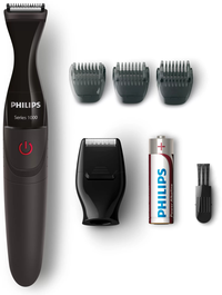 Philips Multigroom Series 1000 MG1100/16 Recortadora de precisión Negro/Rojo