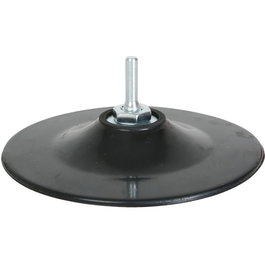 RATIO Plato Caucho 125Mm Vastago 6Mm