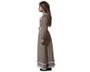 Disfraz Vestido Largo de Comunión para Niña 10-12 Años Halloween Gris Poliéster