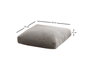 Atelier Del Sofa Cojín TEDDY Gris 70x27x70 cm 100% Tela TEDDY Confortable para Hogar