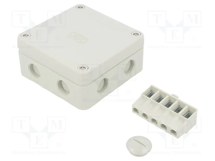 OBO BETTERMANN Caja de conexiones B 9/T Gris Claro OBO BETTERMANN Caja de conexiones B 9/T Gris Claro