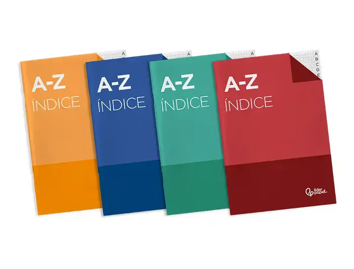 Liderpapel Índice Tapa Cartoncillo Cuarto 24 Hojas 70g/m2 Colores Surtidos