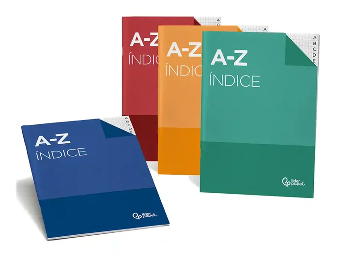 Liderpapel Índice Tapa Cartoncillo Cuarto 24 Hojas 70g/m2 Colores Surtidos