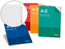 Liderpapel Índice Tapa Cartoncillo Cuarto 24 Hojas 70g/m2 Colores Surtidos