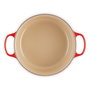 Le Creuset Signature Bräter - Cacerola de Hierro Fundido Esmaltado 28 cm (6,7 L) Color Rojo Kirschrot - Apto para Inducción, Horno y Lavavajillas