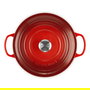 Le Creuset Signature Bräter - Cacerola de Hierro Fundido Esmaltado 28 cm (6,7 L) Color Rojo Kirschrot - Apto para Inducción, Horno y Lavavajillas