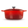 Le Creuset Signature Bräter - Cacerola de Hierro Fundido Esmaltado 28 cm (6,7 L) Color Rojo Kirschrot - Apto para Inducción, Horno y Lavavajillas