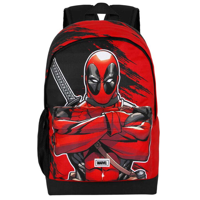 Marvel Deadpool Mochila HS PLUS Bad Deadpool Rojo Urbana Resistente 23L