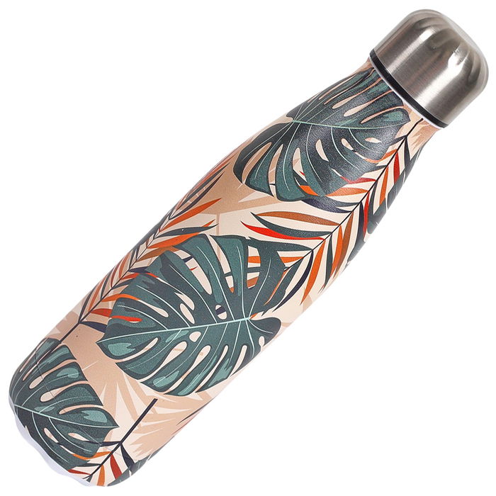 Cook Concept Termo Botella 500 Ml Tropical Mantiene Frío 18h Caliente 6h Acero Inoxidable Reutilizable