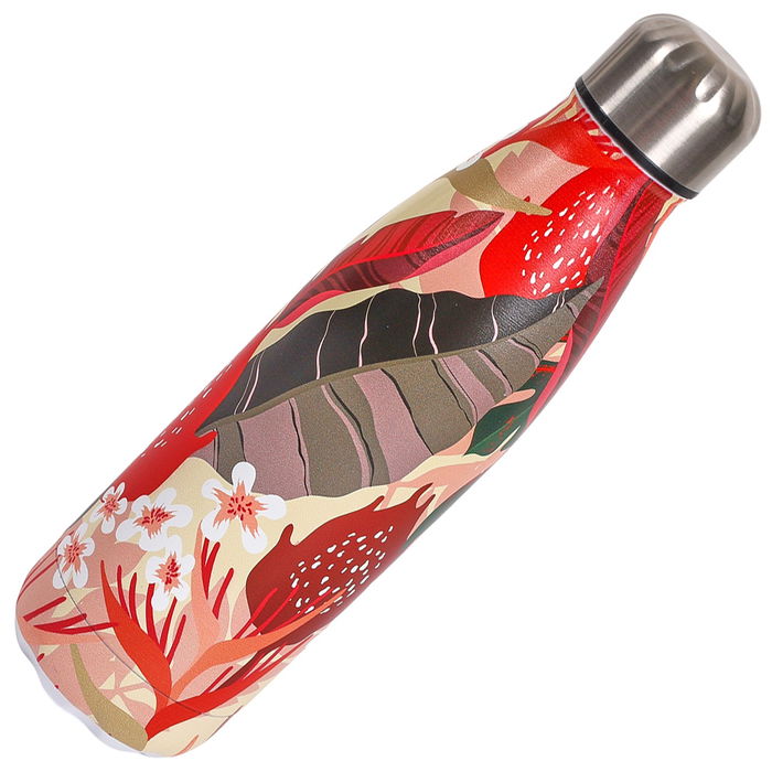 Cook Concept Termo Botella 500 Ml Tropical Mantiene Frío 18h Caliente 6h Acero Inoxidable Reutilizable
