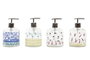 DKD Home Decor Dosificador de Cristal y ABS 350ml Surtido de 4 unidades