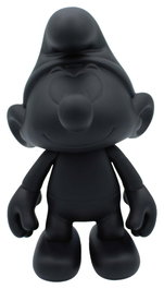 Puppy Estatua Pitufo Negro 19 cm