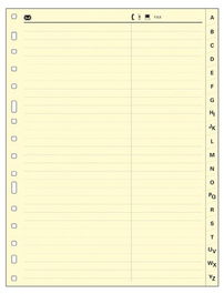 Indice Multifin Cartulina Alfabetico Alfa 3005 Fº 20 Pestañas 16 Taladros