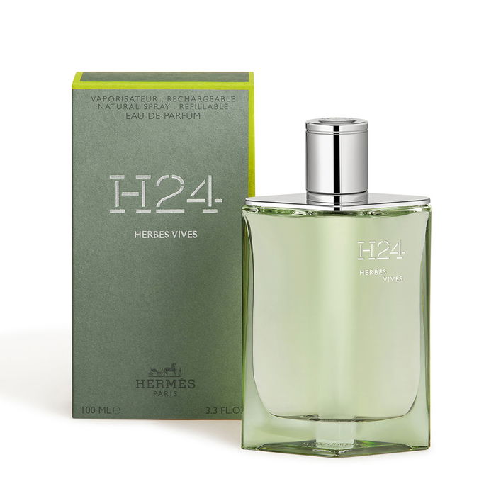 Hermès H24 HERBES VIVES Eau de Parfum Vaporizador Recargable 100 ml Hombre Fresco Sostenible