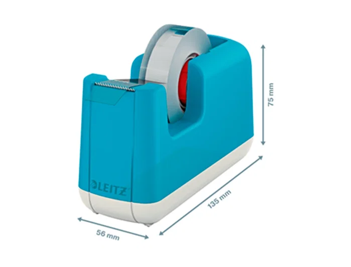 LEITZ Portarrollos Cosy Azul con Cinta de 33m