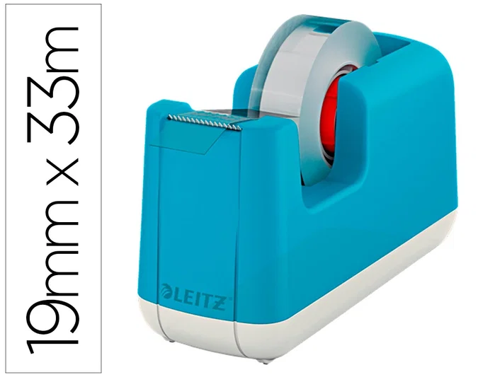 LEITZ Portarrollos Cosy Azul con Cinta de 33m