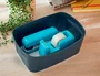 LEITZ Portarrollos Cosy Azul con Cinta de 33m