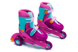 Molto Patines 2 en 1 Ajustables Rosa Talla M (31/34) 3 Ruedas