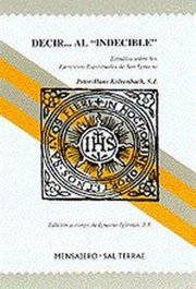 Decir... al Indecible, Peter-Hans Kolvenbach SJ - Manresa