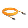 DeLOCK Cable de red RJ45 con función buscador de puerto USB Type-C Self Tracing Cat.6A S/FTP 7.5 m naranja