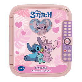 V-TECH Diario Secreto De Ángel 80-586257 - Diario Personalizable para Niños +5 Años con Código Secreto y Voz Real Disney