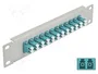 DeLOCK Panel de conexión de fibra óptica 10″ 12 puertos LC Duplex