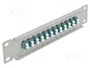 DeLOCK Panel de conexión de fibra óptica 10″ 12 puertos LC Duplex