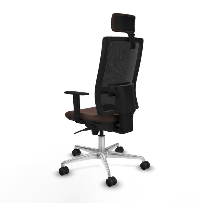PIQUERAS Y CRESPO Silla de oficina Horna con mecanismo Sincro Marrón y Negro PIQUERAS Y CRESPO Silla de oficina Horna con mecanismo Sincro Marrón y Negro