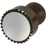 Marcato Cutter TONDO 65mm NOCE CANALETTO de 65 mm con mango de madera de nogal de color plata y marrón