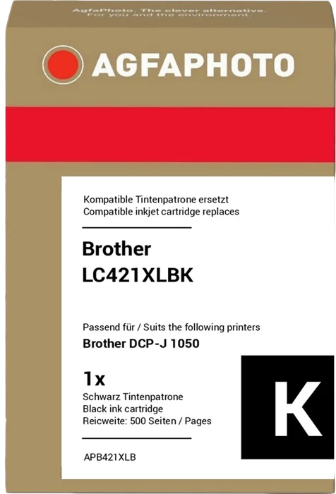 Agfa Photo Cartucho de tinta negro APB421XLB Agfa Photo Cartucho de tinta negro APB421XLB
