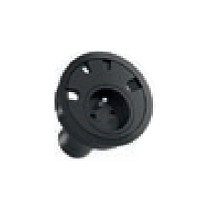 Bachmann LOOP IN Steckdose con 4 pasacables, Negro Bachmann LOOP IN Steckdose con 4 pasacables, Negro