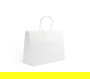 Algon Set de 3 Bolsas de Papel Blancas 32 cm x 20 cm x 26 cm (24 Unidades)