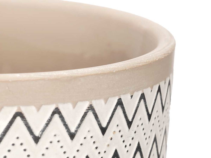 Ibergarden Maceta Color Cemento Cerámica 13.5x14x13.5 cm Surtido Azul (Set de 12)