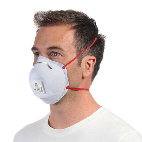 3M Mascarilla FFP3 con válvula 8833C2 pack de 2 unidades 3M Mascarilla FFP3 con válvula 8833C2 pack de 2 unidades