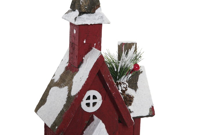 DKD Home Decor Casa Navidad Tradicional 4 Unidades Led Madera Rojo Blanco 12 x 40 x 15 cm DKD Home Decor Casa Navidad Tradicional 4 Unidades Led Madera Rojo Blanco 12 x 40 x 15 cm
