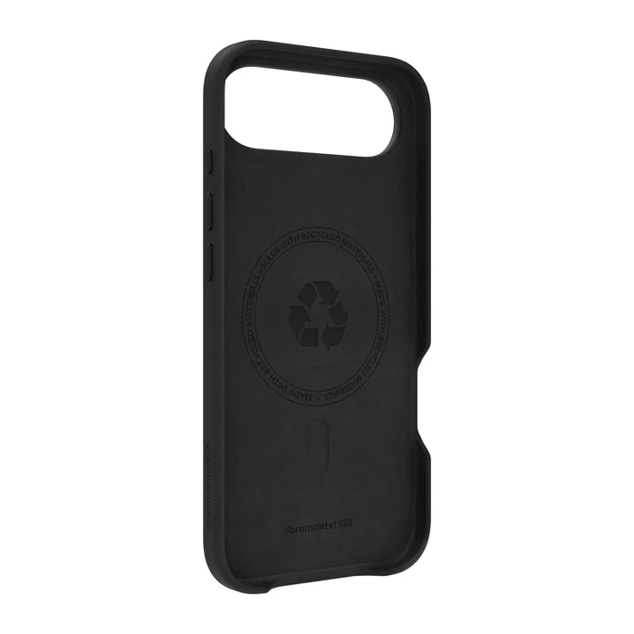 Dbramante1928 Funda Roskilde MS de Cuero para iPhone 17 Air Negro, Compatible con Carga MagSafe y Resistente a Rayones