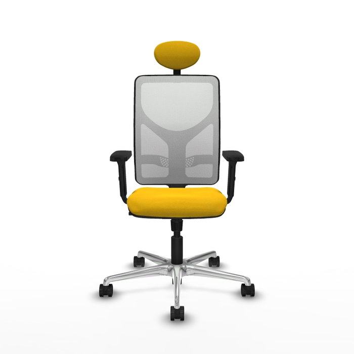 PIQUERAS Y CRESPO Silla de oficina Motilla Amarillo y Blanco PIQUERAS Y CRESPO Silla de oficina Motilla Amarillo y Blanco