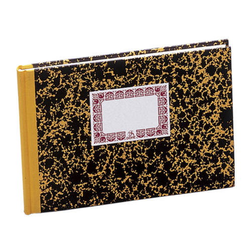 Dohe Cuaderno de Cuentas Corrientes Cartoné 100 Hojas Numeradas Amarillo Cuarto Apaisado