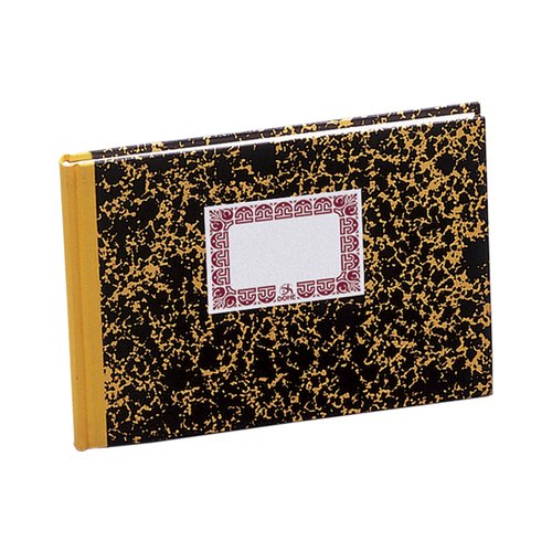Dohe Cuaderno de Cuentas Corrientes Cartoné 100 Hojas Numeradas Amarillo Cuarto Apaisado